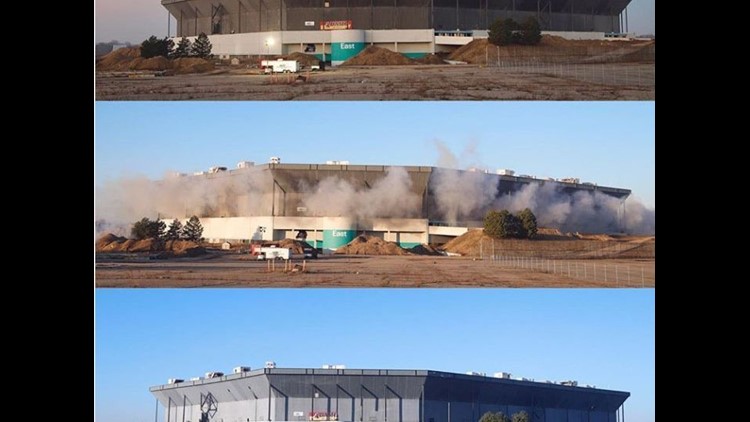 Blast Fails To Bring Down Upper Section of Silverdome