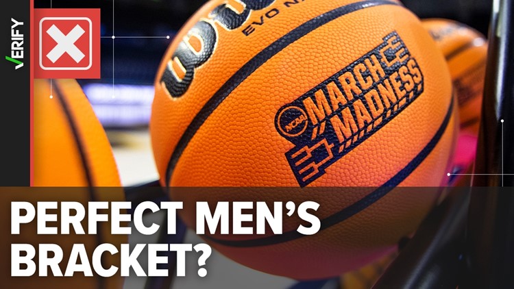No, there has never been a documented case of somebody filling out a perfect men's bracket
