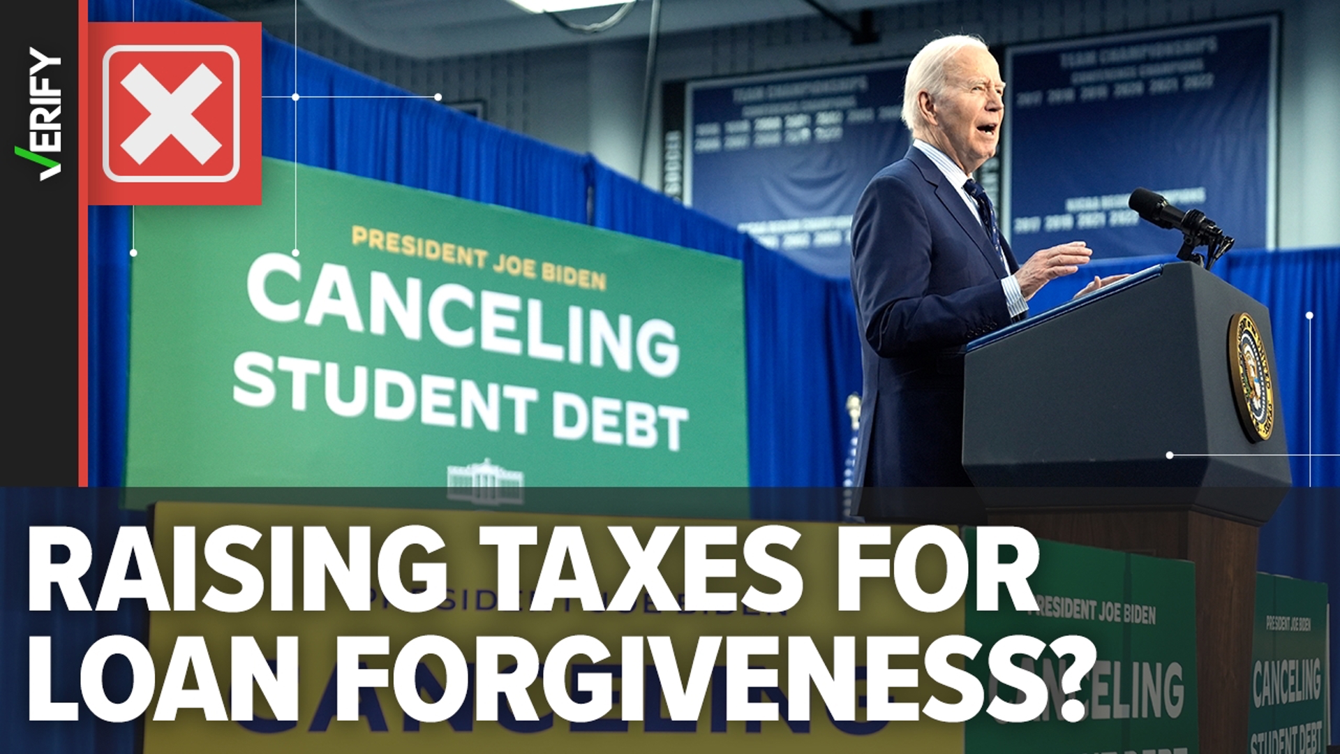 President Biden’s student debt relief plan does not raise taxes to pay for it, which is something only Congress can do.