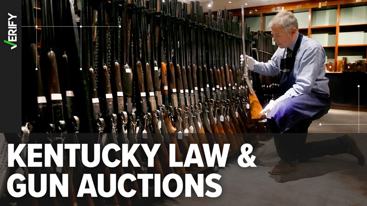 Yes, Kentucky law requires guns used in crimes like mass shootings to be sold at auction