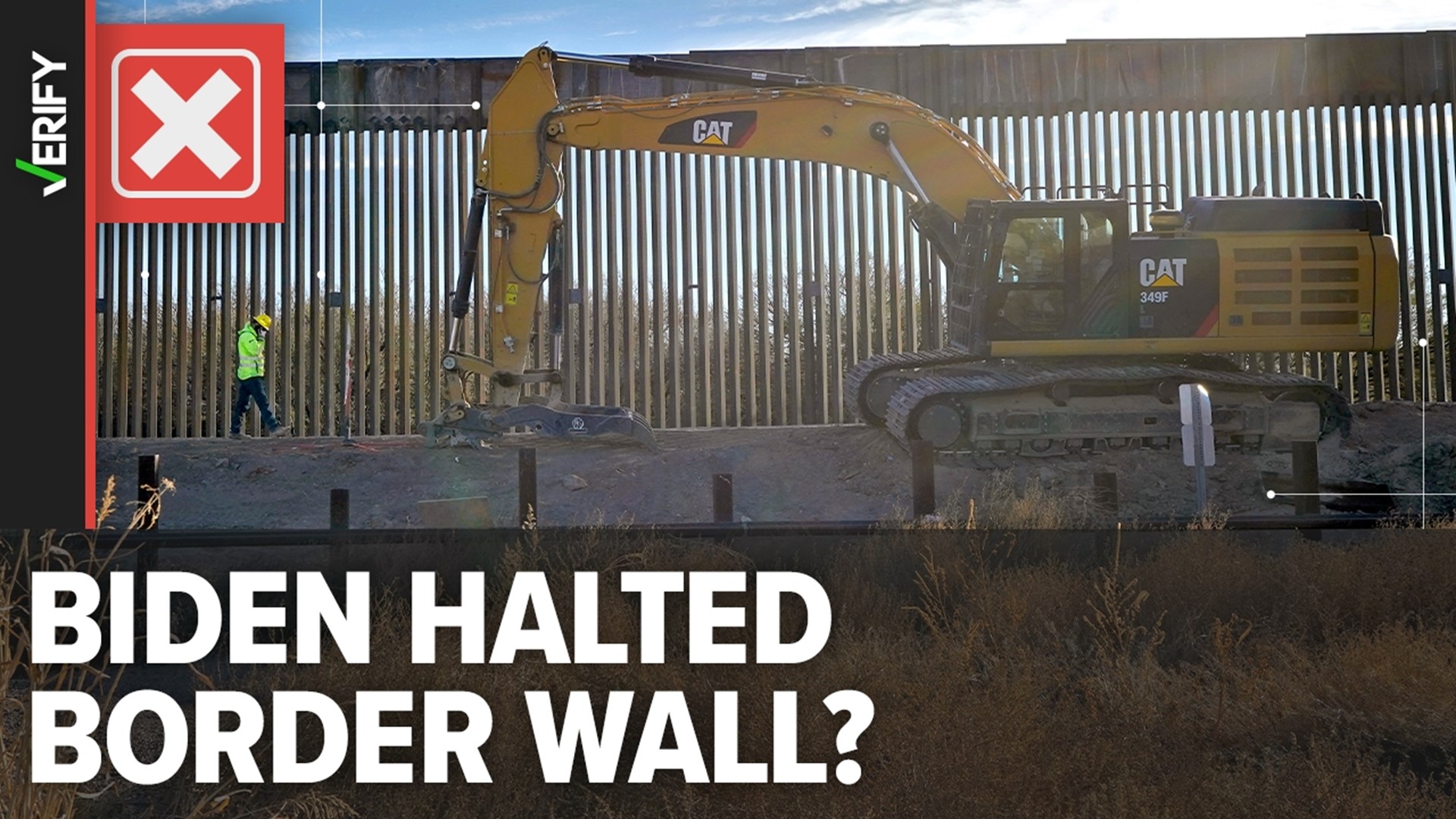 While the Biden administration did initially pause all border barrier construction projects, it has since resumed building border walls.