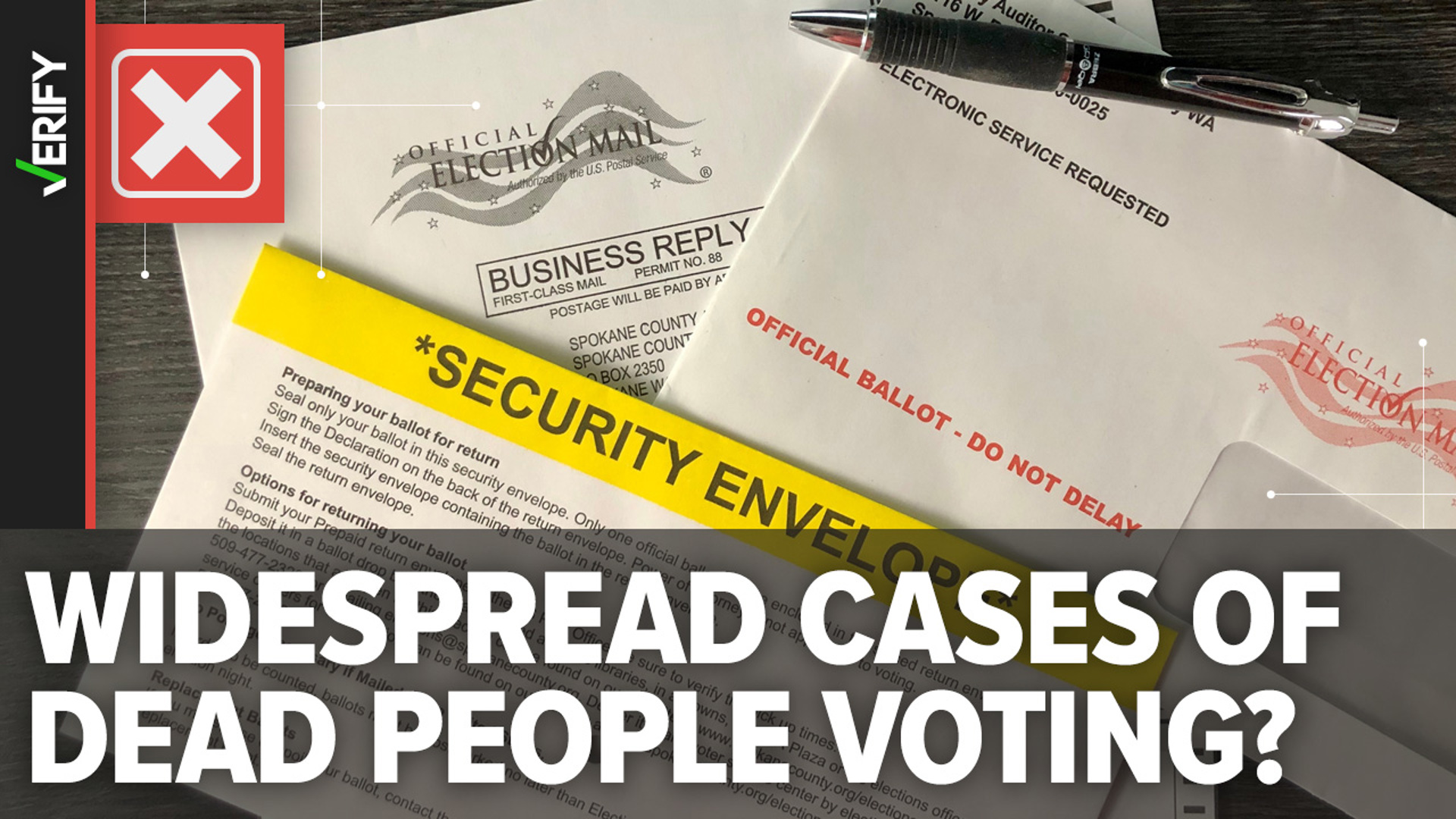 It’s a common misconception that votes are being cast on behalf of dead people. But we can VERIFY there’s no widespread evidence of this actually happening.