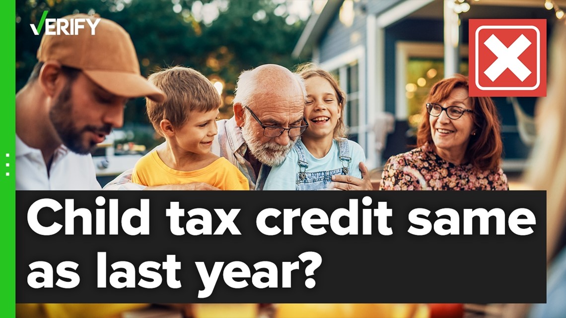 No, you won’t receive the increased child tax credit this year | kcentv.com