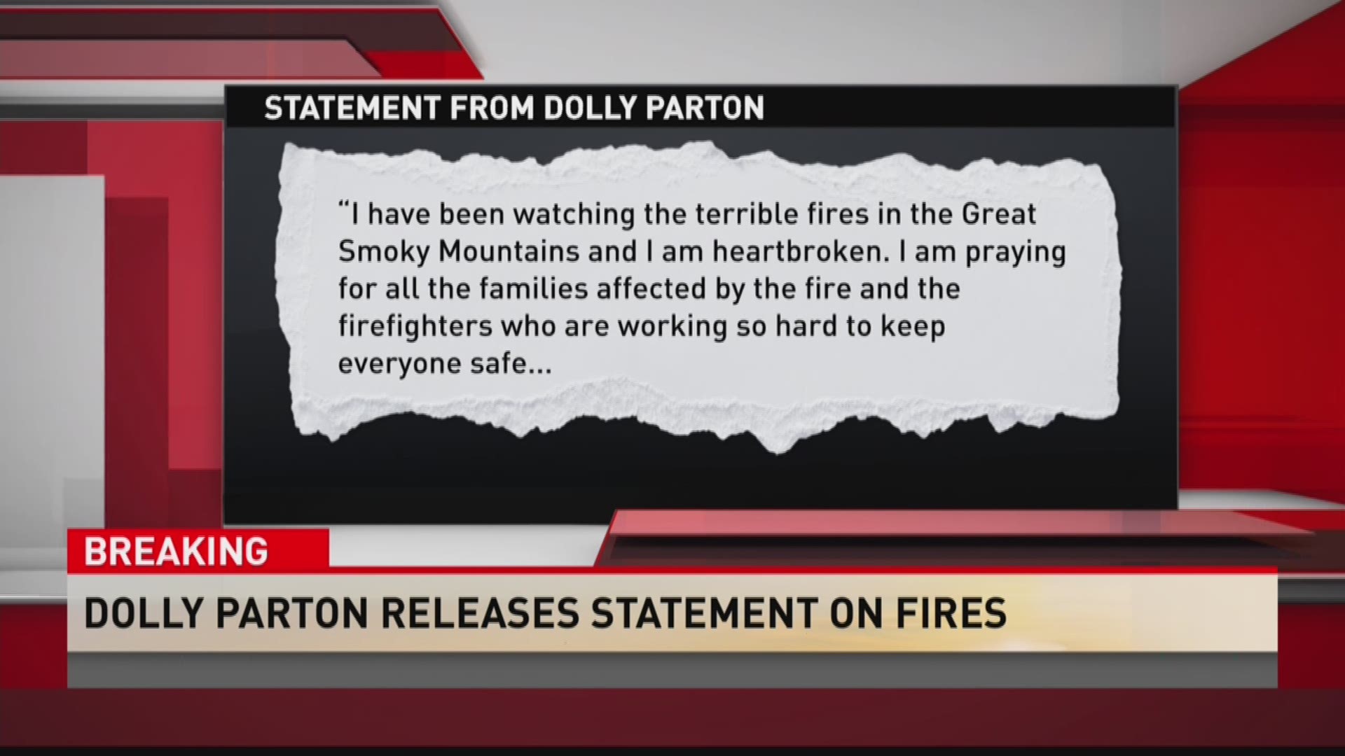 Dolly Parton has been known as a champion for the area impacted by wildfires.