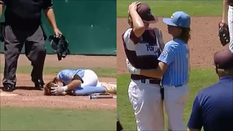 WATCH | Little League batter consoles distraught opposing pitcher after being hit in head in Waco