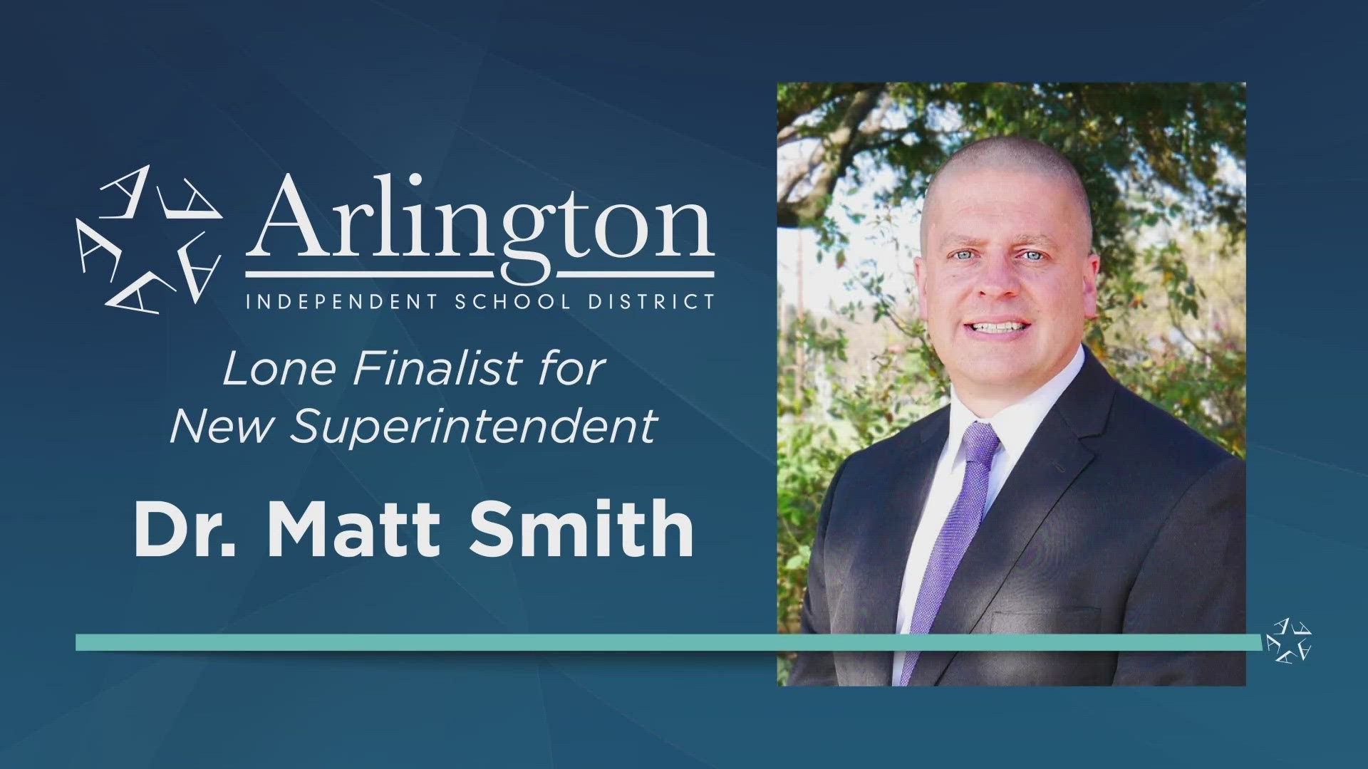 Dr. Matt Smith from Belton ISD was named the lone finalist for the district’s superintendent position Tuesday.