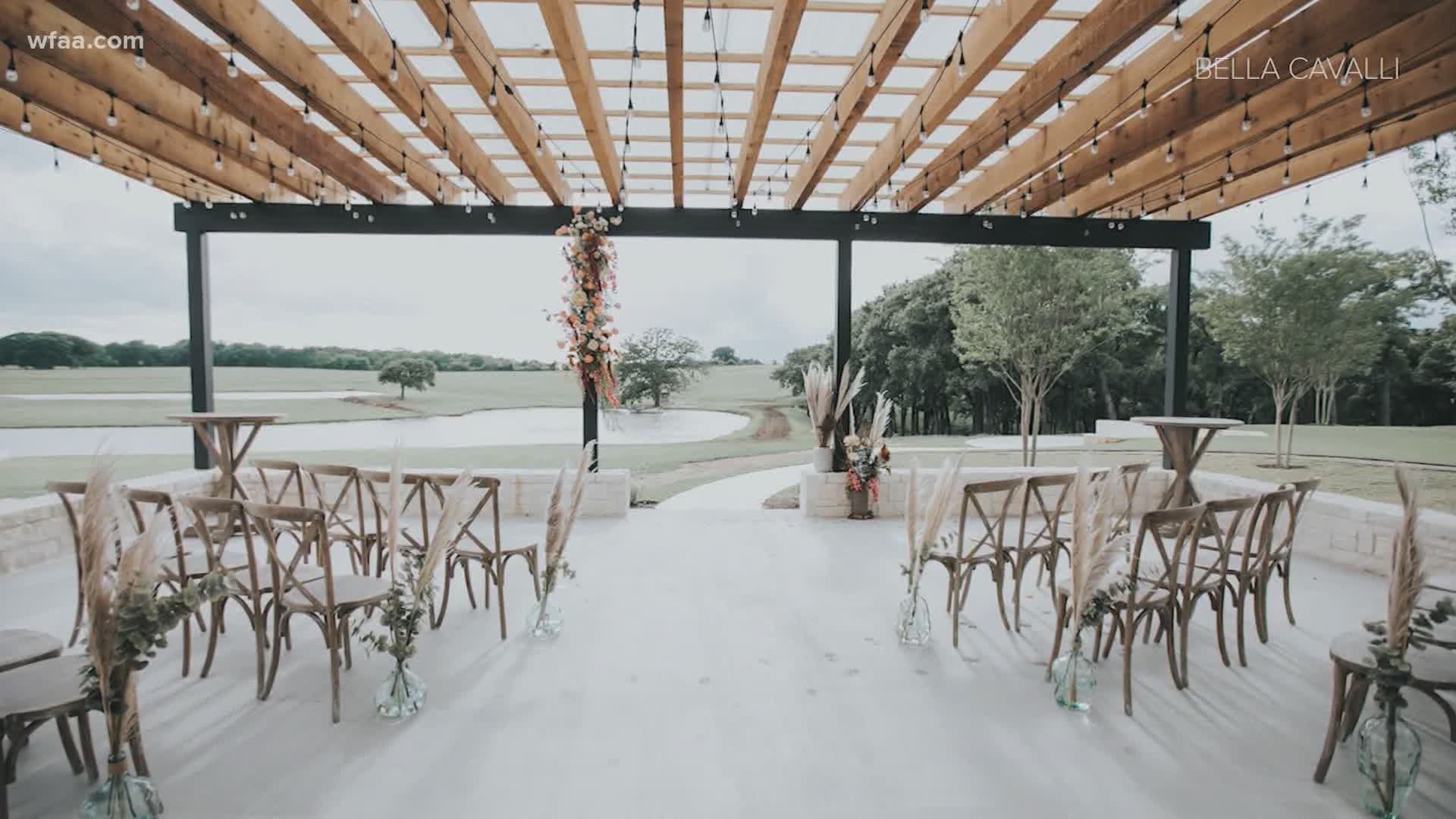 Governor Abbott's executive order bans indoor and outdoor gatherings larger 10 but did make a exception for weddings.