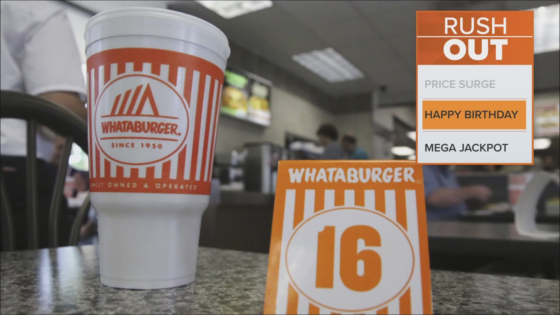 The company's celebrating its 73rd birthday by wiping out $73K in school lunch debt. Customers could also get a free Whataburger.