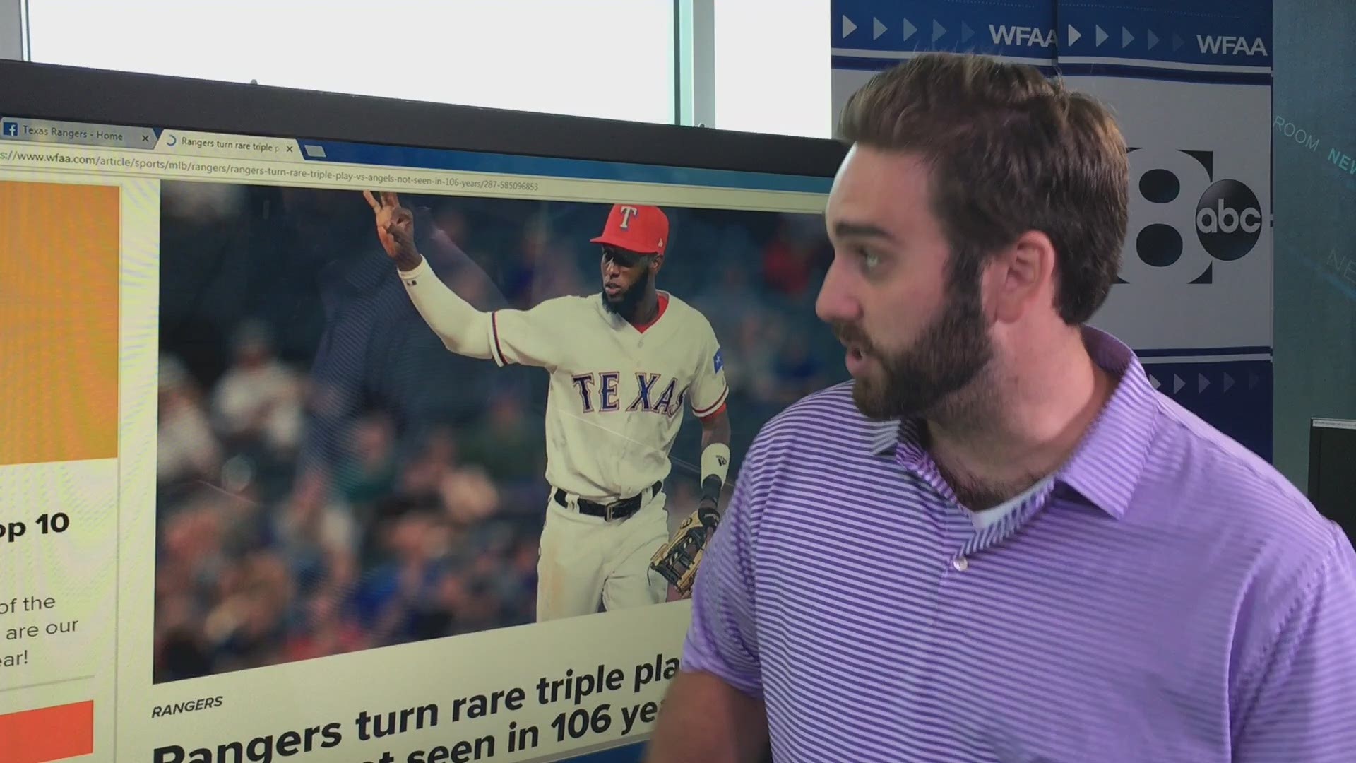 Landon Haaf walks you through a historic defensive play in the Rangers' Thursday night game against the Angels.