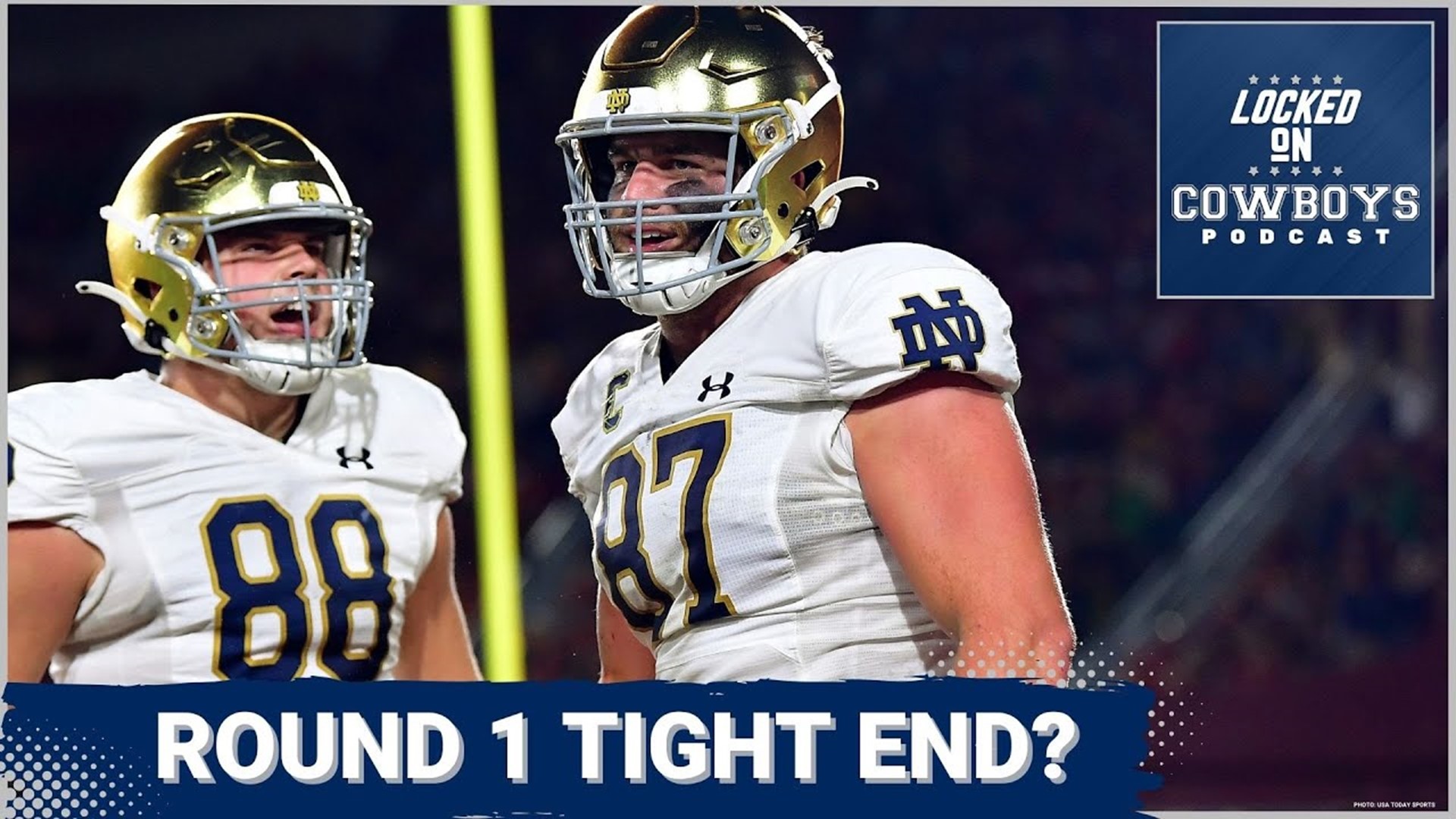 Marcus Mosher and Landon McCool discuss three tight end prospects -- Michael Mayer, Darnell Washington and Dalton Kincaid -- that the Cowboys could draft in Round 1.