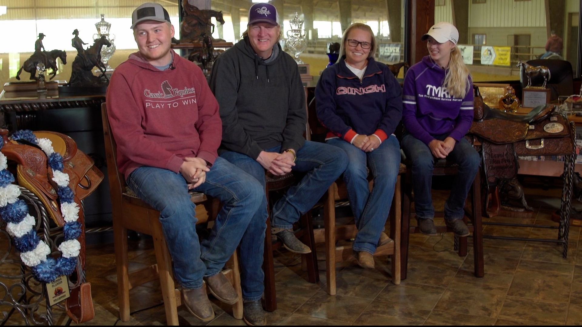 When "Yellowstone" creator Taylor Sheridan needed a few real-life cowboys to shoot a reining scene in Montana, he knew who to call: The McCutcheons of Aubrey, Texas.
