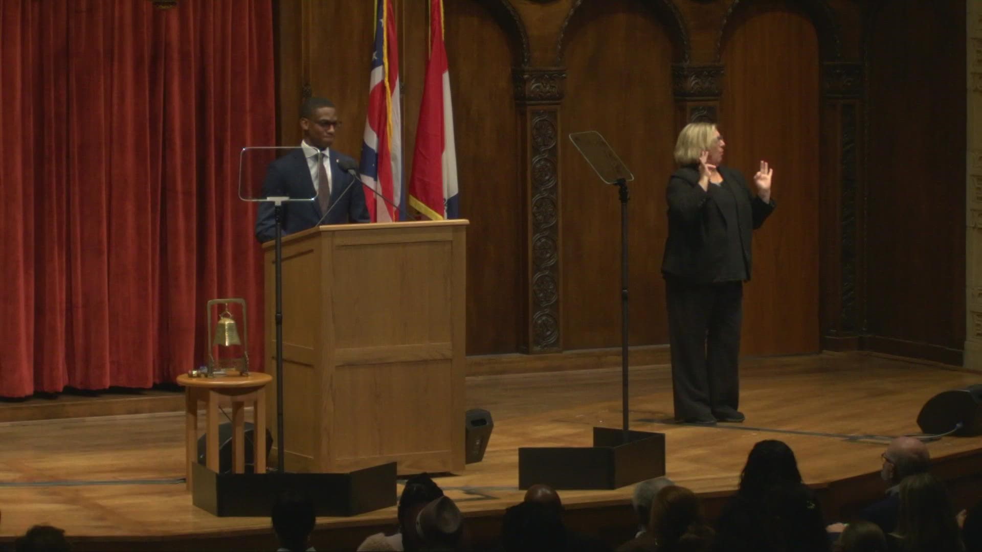 In his remarks, the mayor listed progresses attacking the lead poising crisis and the pandemic, pushing police reforms, and passing an ambitious budget.