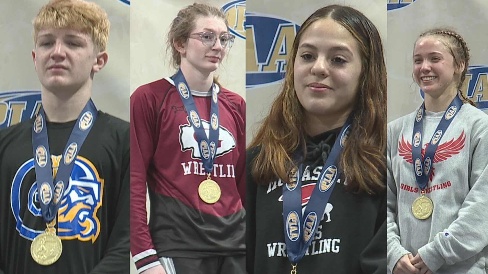 For the first time, the PIAA crowned girls wrestling state champs, while Northern Lebanon's Seidel makes it three straight.