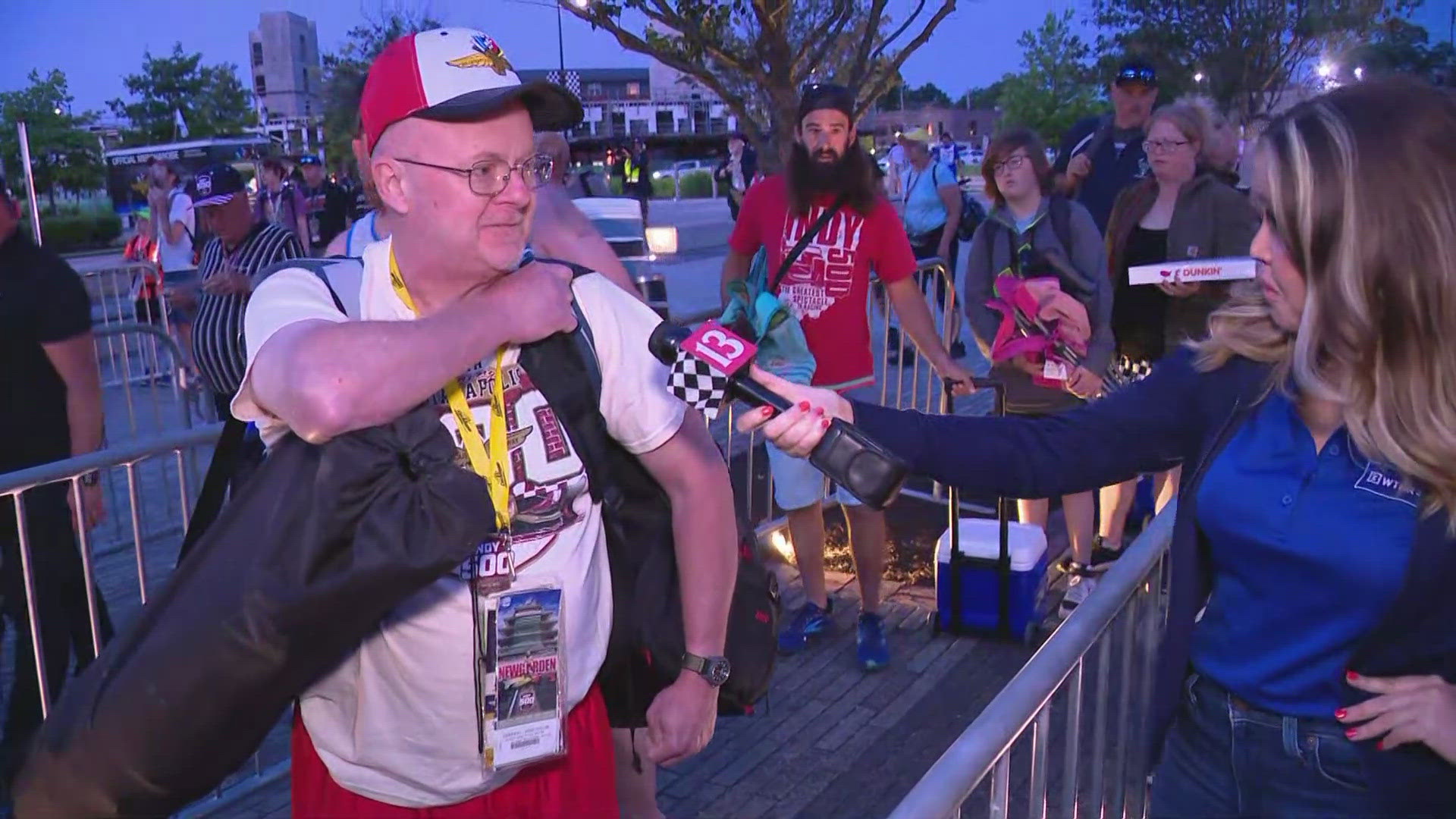 Lauren Kostiuk and Samantha Johnson talk to race fans at Gate 1 and get their picks for the 108th running of the Indy 500.