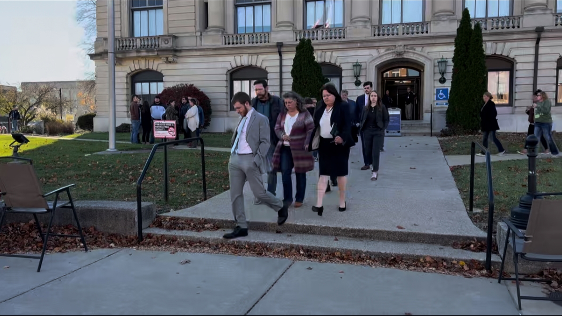 Richard Allen's family and defense left the Carroll County Courthouse on Nov. 11 after he was found guilty.