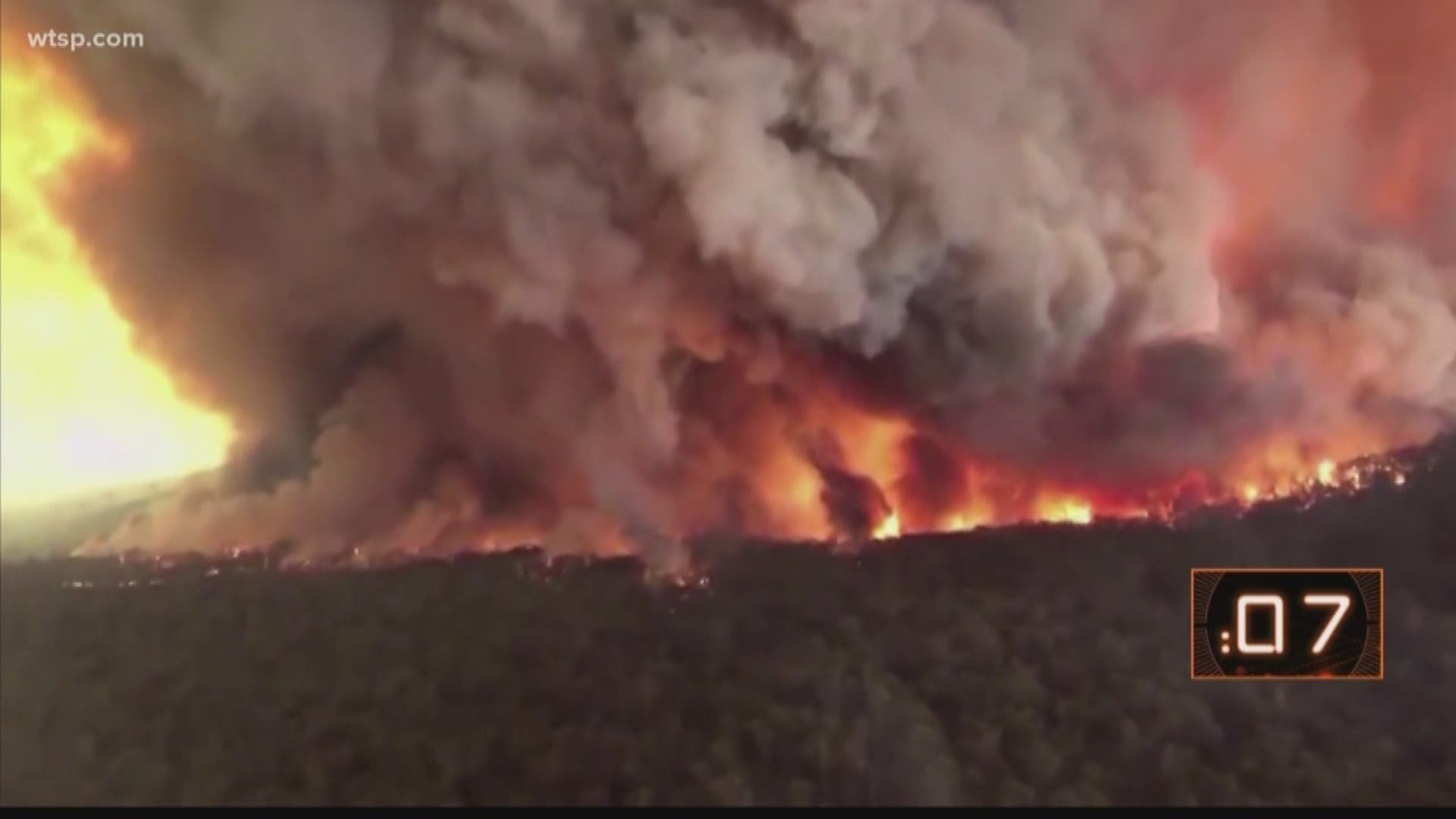 A look at how the weather is not making it easy to battle the bushfires in Australia.