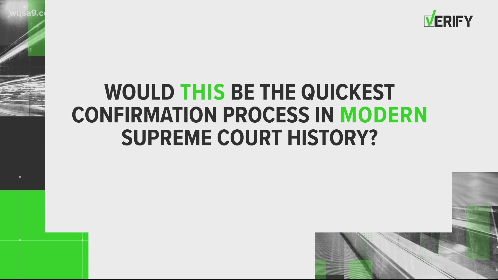 VERIFY The confirmation process for Judge Barrett would not be the quickest in modern history