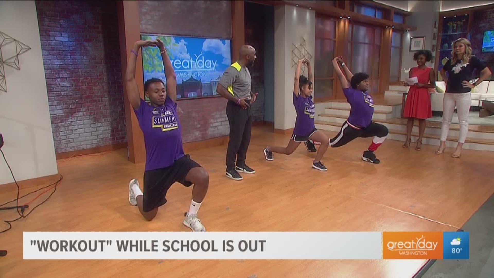 Theodore Savage, fitness training director at Planet Fitness is here to demonstrate a few summer workouts teens can do at home. All teens ages 15-18 are encouraged to participate in the Teen Summer Challenge which grants participants free access to workout in any Planet Fitness location until Sept. 1.