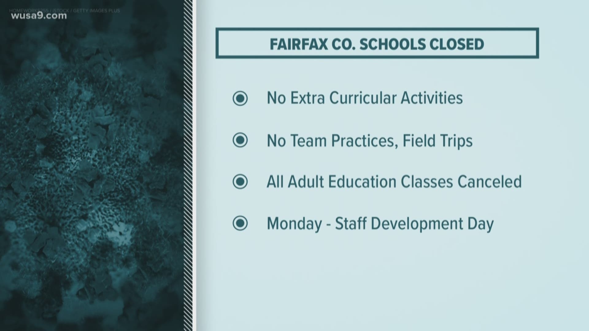 We broke down all the school closures in the DMV area due to coronavirus concerns.