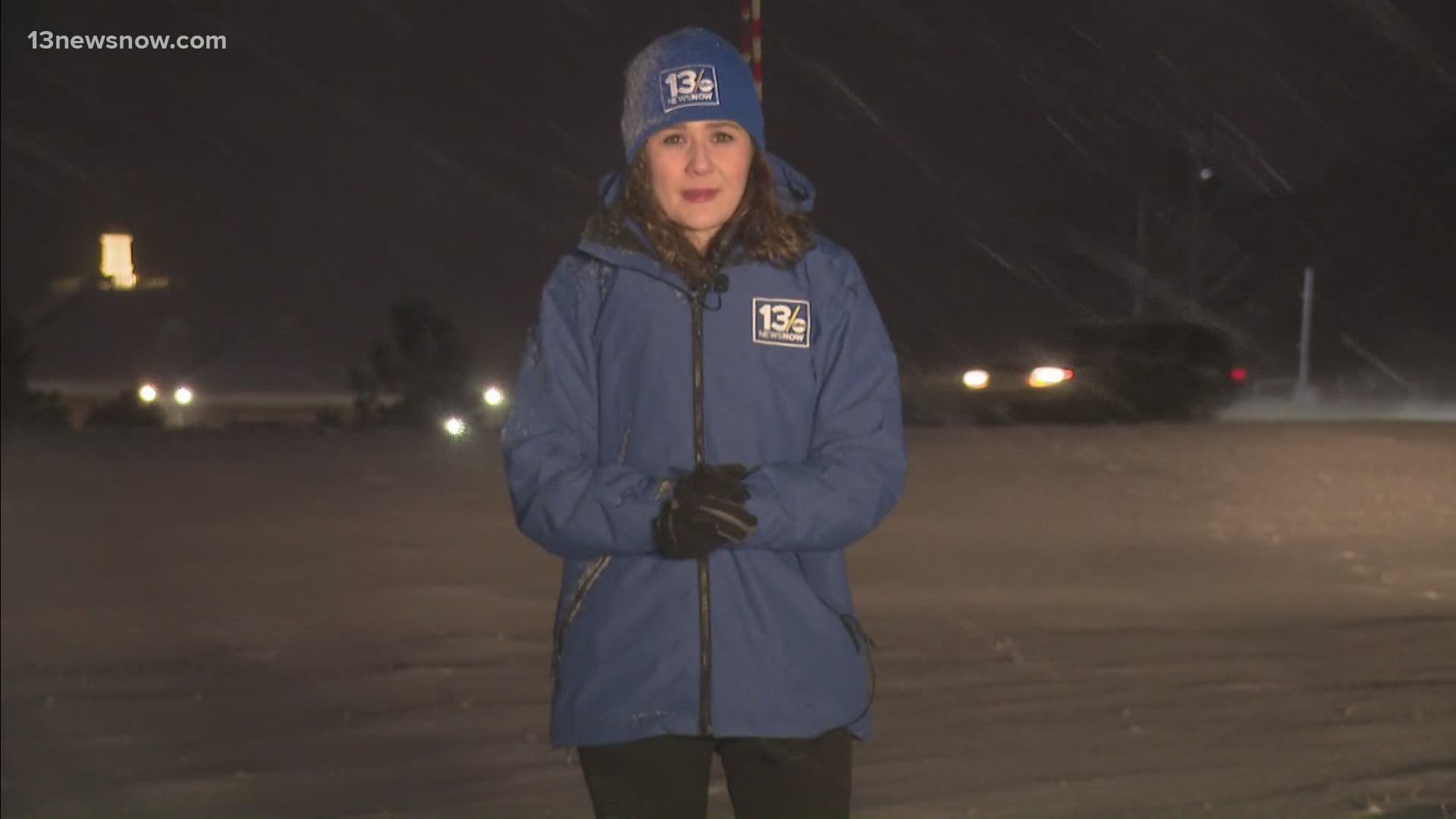 Chesapeake saw at least two inches of snow while Suffolk did see some significant accumulation early in the morning.