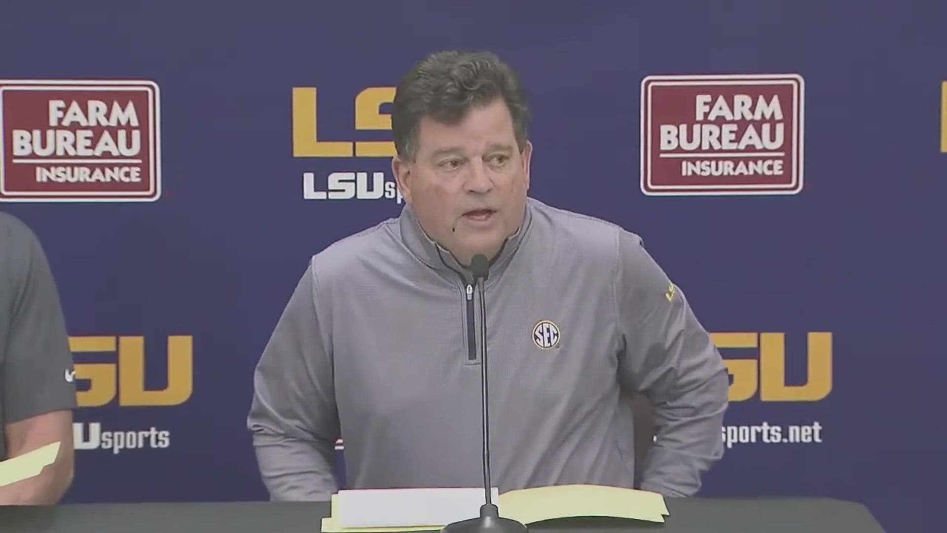 At the end of the football season head coach, Ed Orgeron will leave the LSU coaching staff.