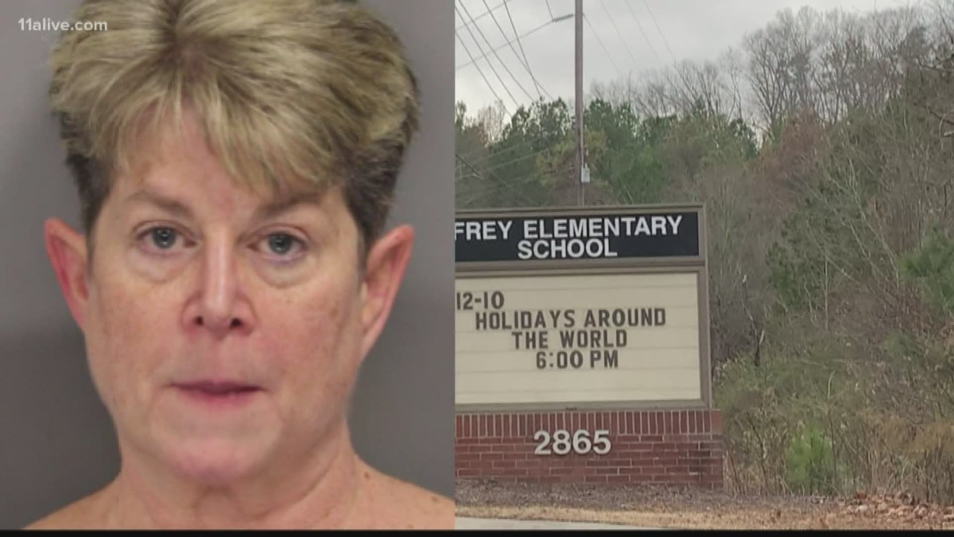 The incident occurred last month at Frey Elementary School in Acworth.