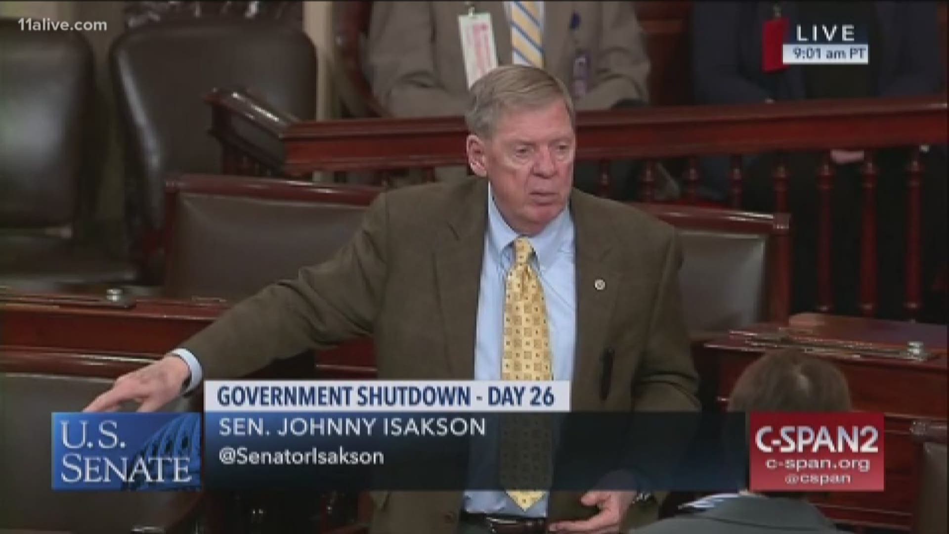 “Airports, highways, everywhere you cross a border, we charge fees for all kinds of things,” Isakson said on the Senate floor on Wednesday. “It’s a mechanism to fund security at the border.”
