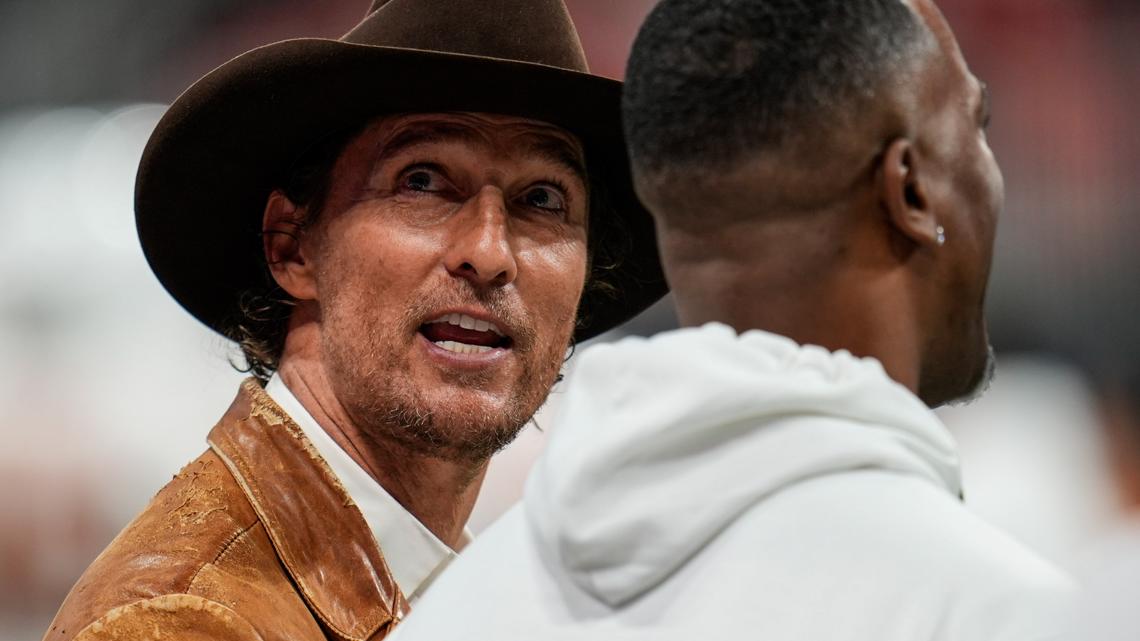 Matthew McConaughey at SEC Championship Game | kcentv.com